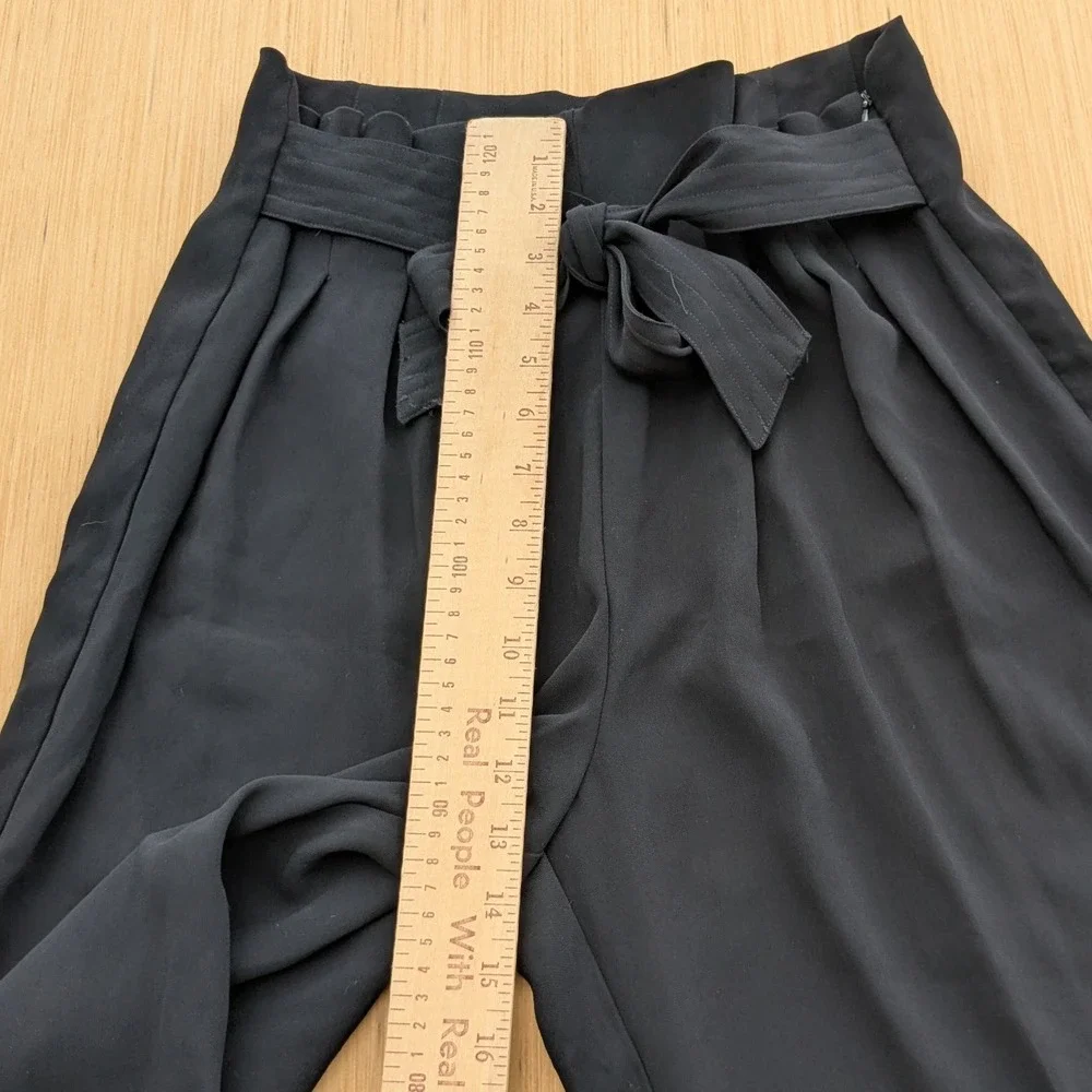 Vince Camuto Trousers Black Wide Leg High Rise Pleated Business Casual Women's 6